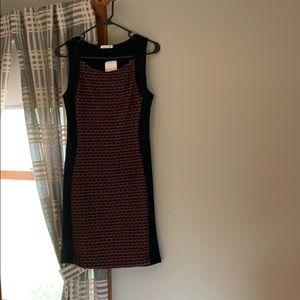 Black and Apricot Dress
